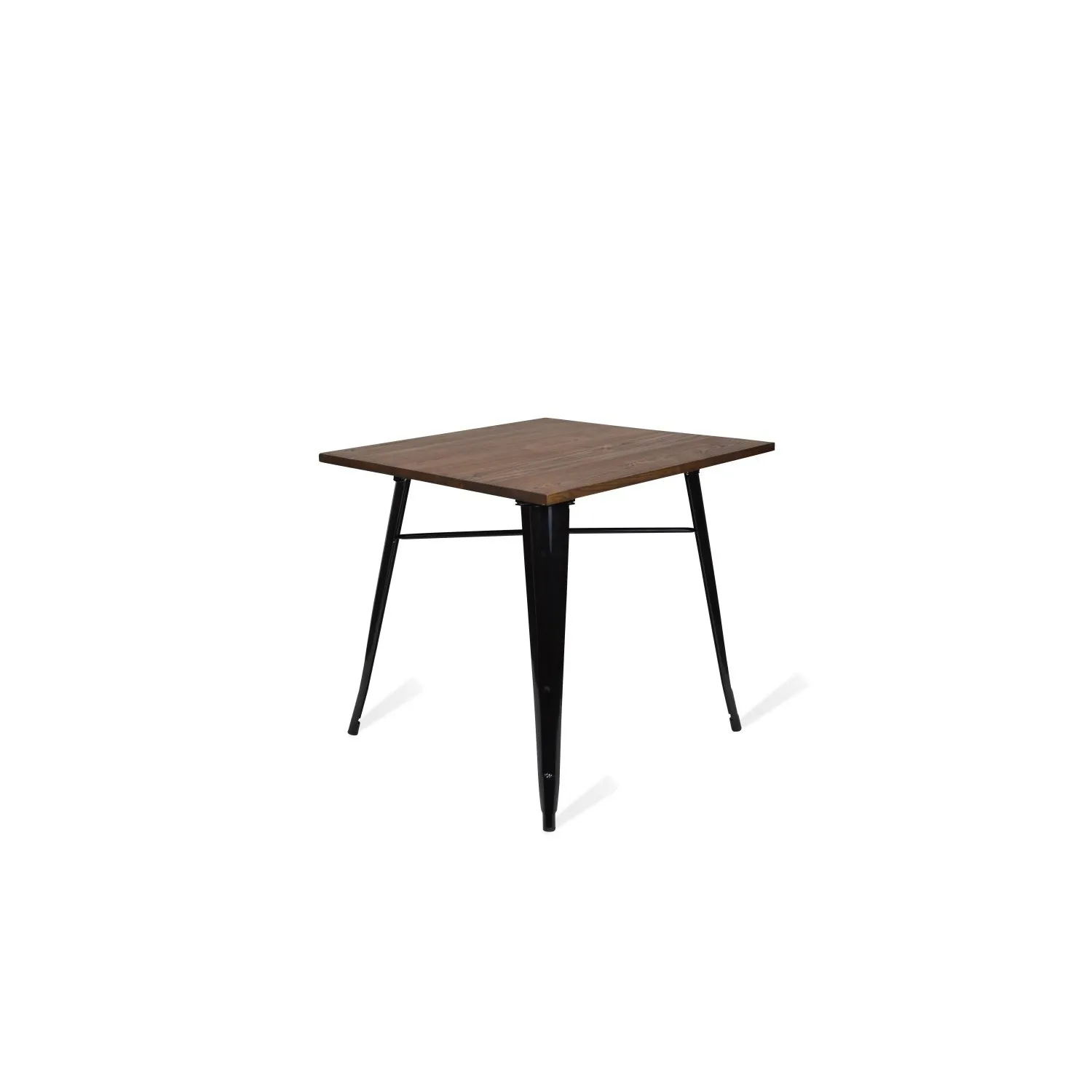 Mesa industrial Bistro Dark Legs Black