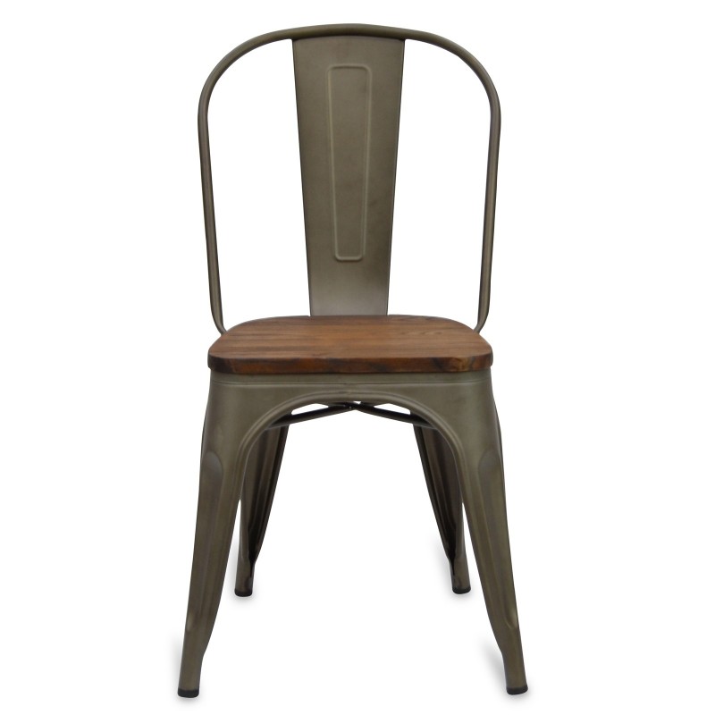 Silla industrial Bistro Wood Antique