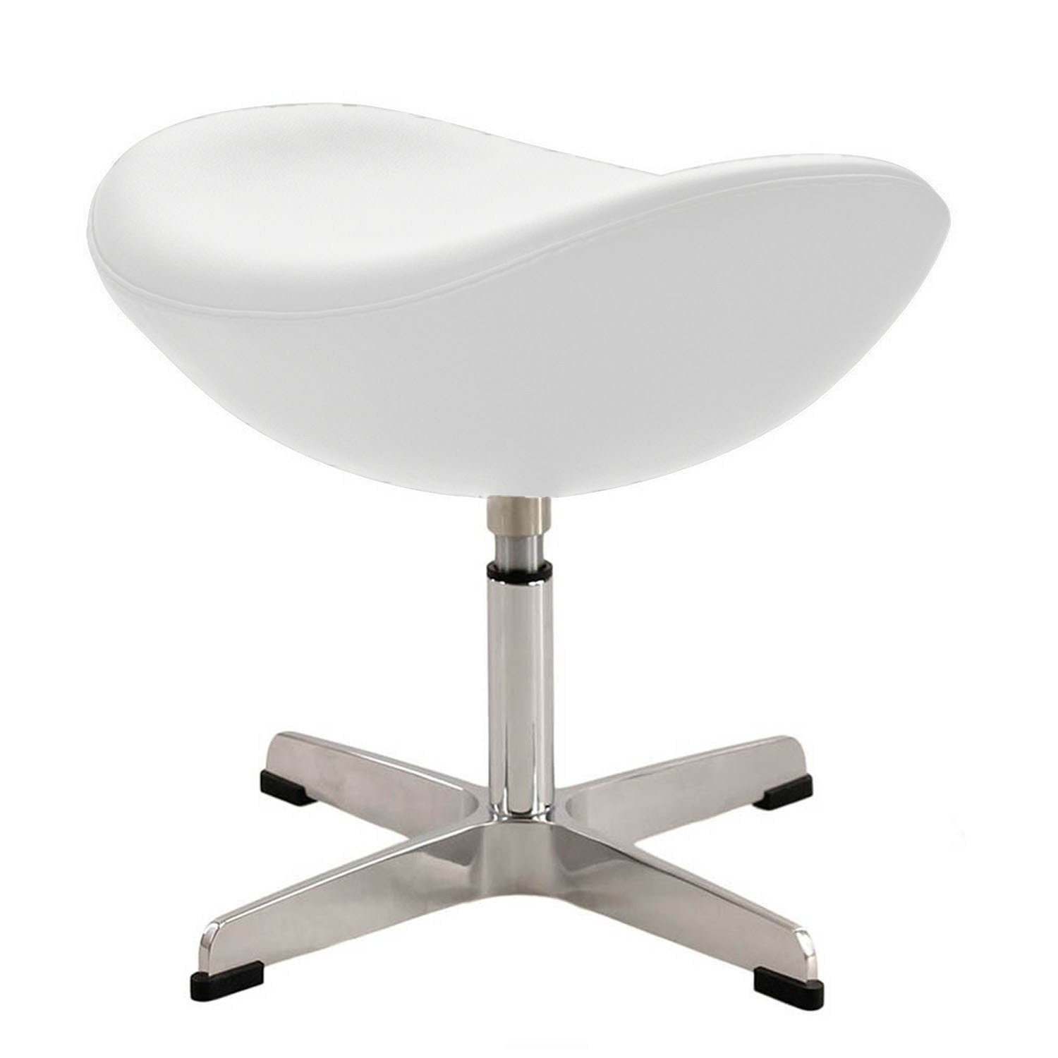 Ottoman des Egg stuhl aus Leder von Designer Arne Jacobsen