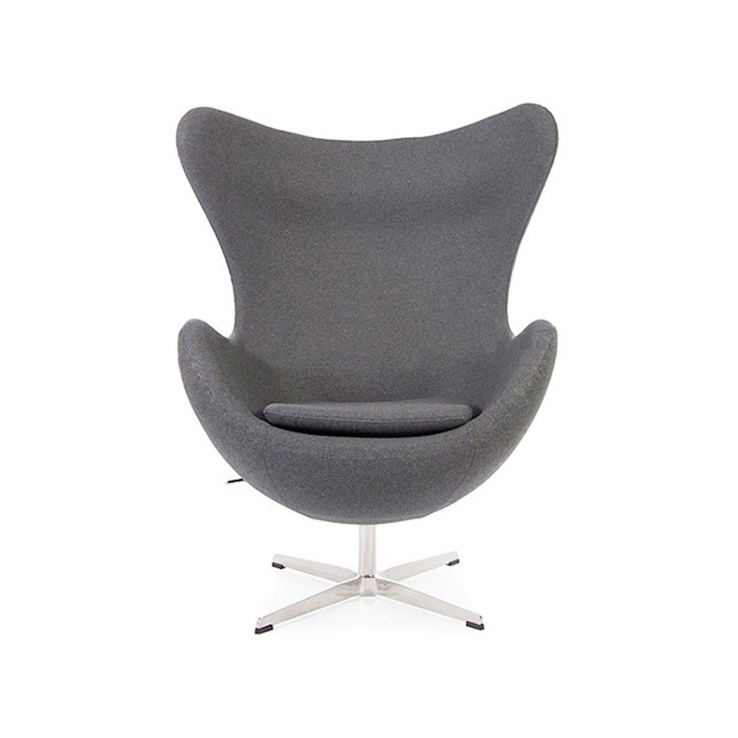 Egg Chair mit Fußstütze asu Kaschmir