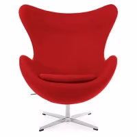 Replica Egg Chair com Apoio para os Pés da designer Arne Jacobsen
