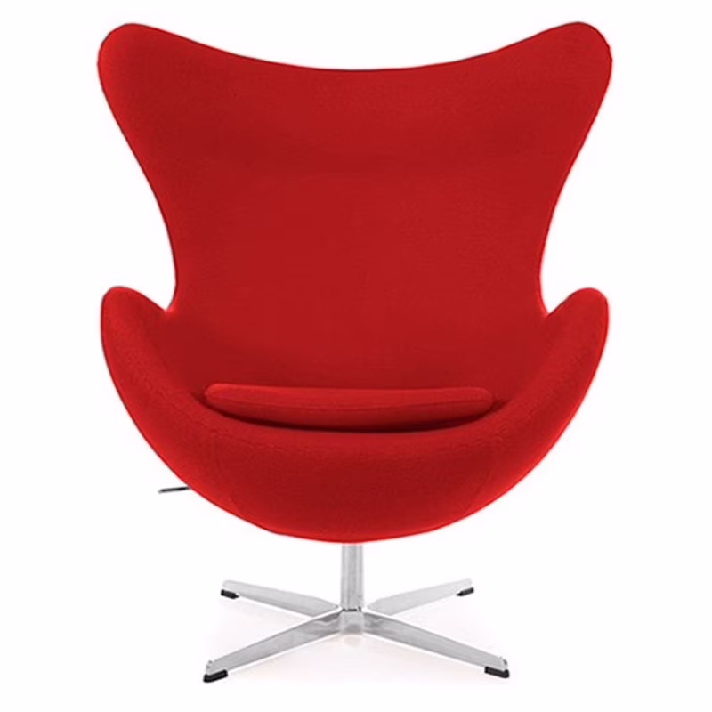 Replica Egg Chair com Apoio para os Pés da designer Arne Jacobsen