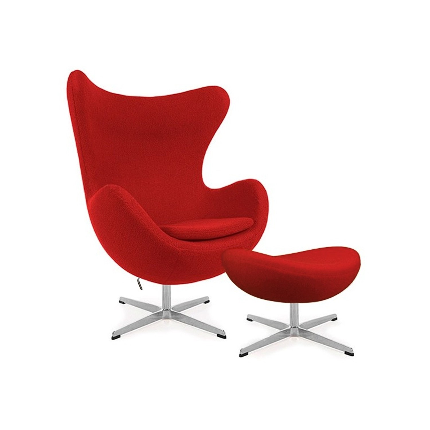 Replica Egg Chair con poggiapiedi del designer Arne Jacobsen