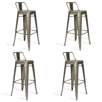 Pack 4 industriella pallar Bistro LB