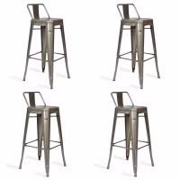 Pack 4 Industriële krukken Bistro LB