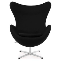 Replica Egg Chair with Footstool by designer Arne Jacobsen