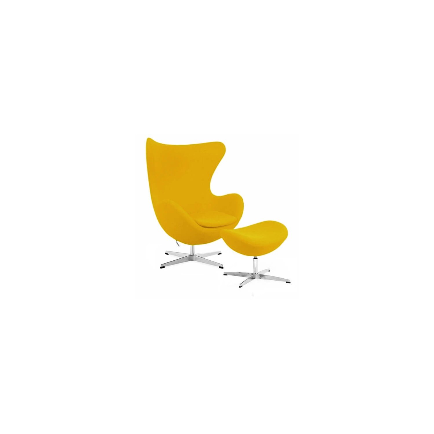 Replica Egg Chair con poggiapiedi del designer Arne Jacobsen