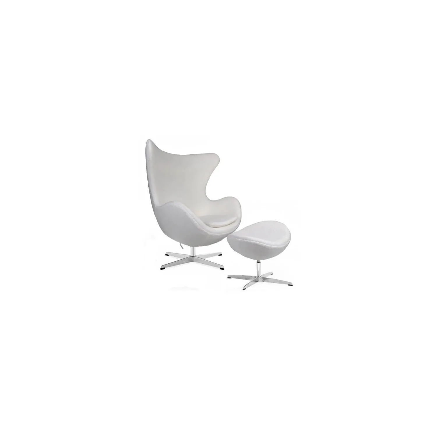 Réplica Silla Egg Chair con Reposapiés del diseñador Arne Jacobsen