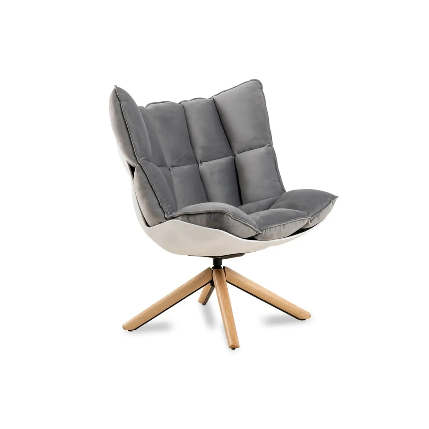 Réplica da poltrona Design Poltrona Husk com apoio para os pés da magnífica designer Patricia Urquiola