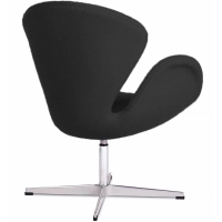 Réplica de la silla Swan en cachemir de Arne Jacobsen