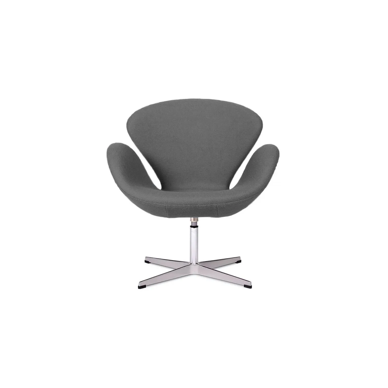 Réplica de la silla Swan en cachemir de Arne Jacobsen