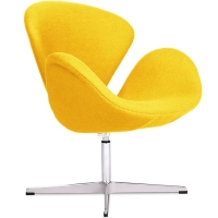 Réplique de la chaise Swan en cachemire par Arne Jacobsen