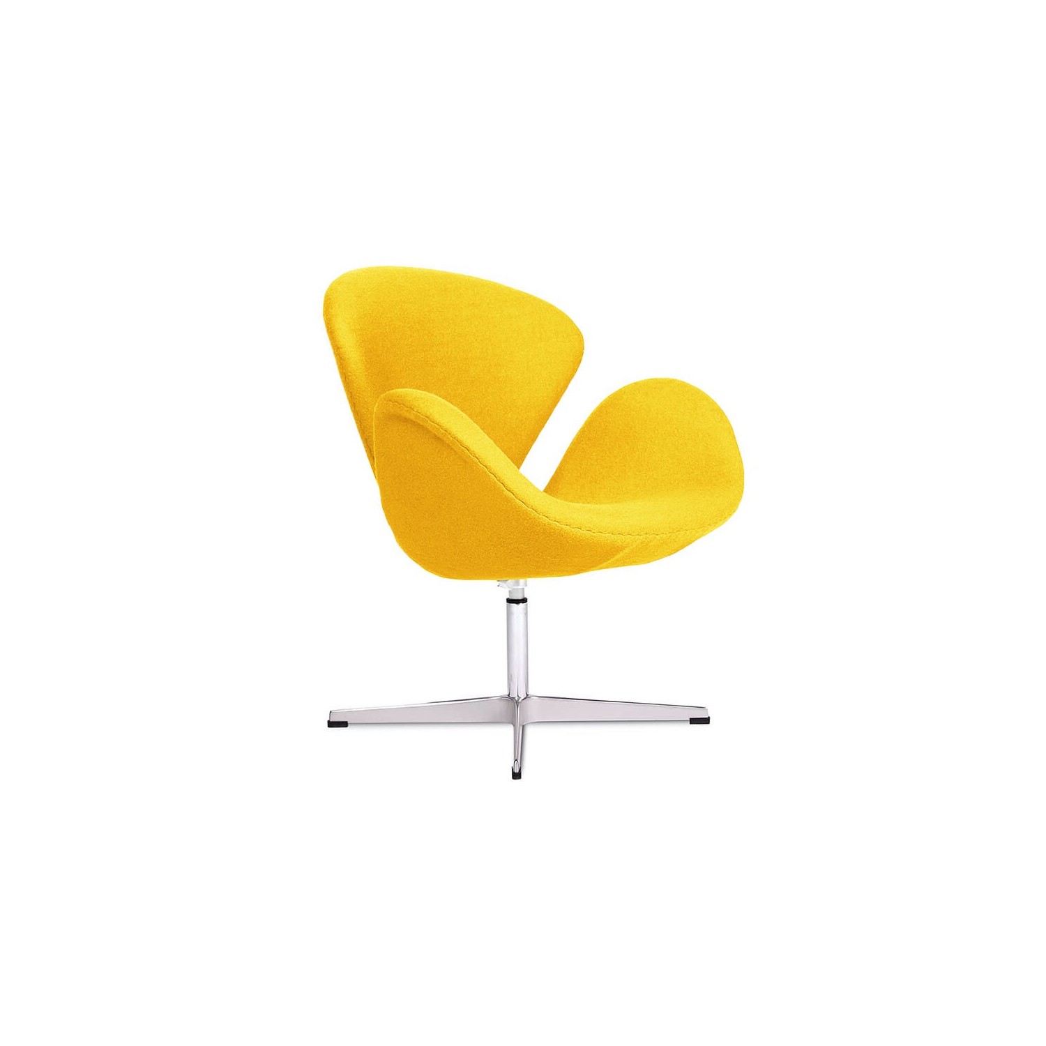 Réplica de la silla Swan en cachemir de Arne Jacobsen
