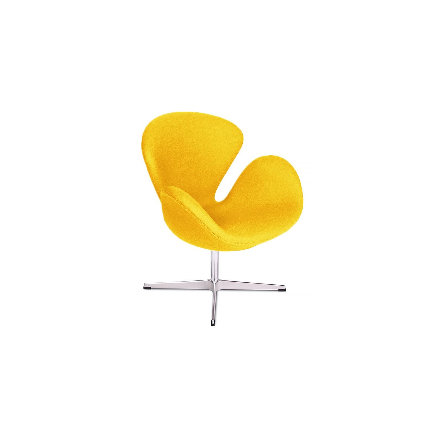 Réplica de la silla Swan en cachemir de Arne Jacobsen