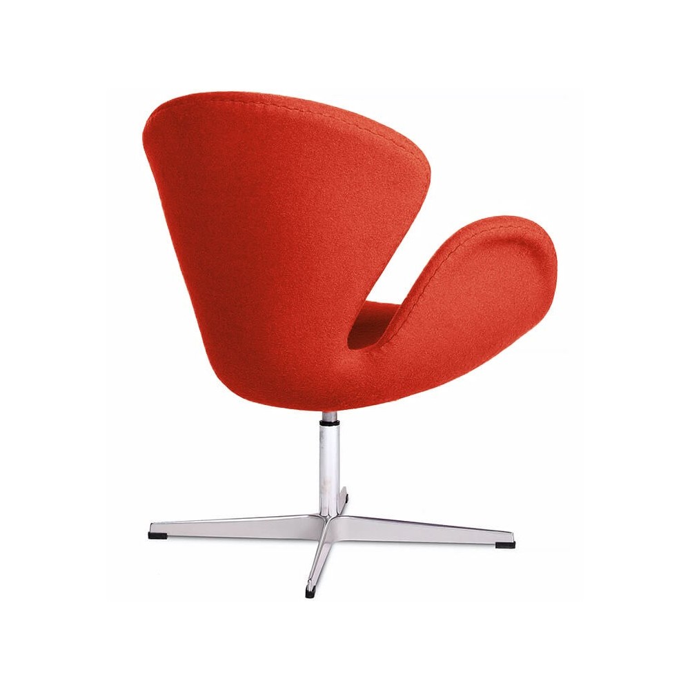 Réplica de la silla Swan en cachemir de Arne Jacobsen