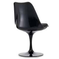 Replika celé černé židle Tulipán od slavného designéra Eero Saarinen