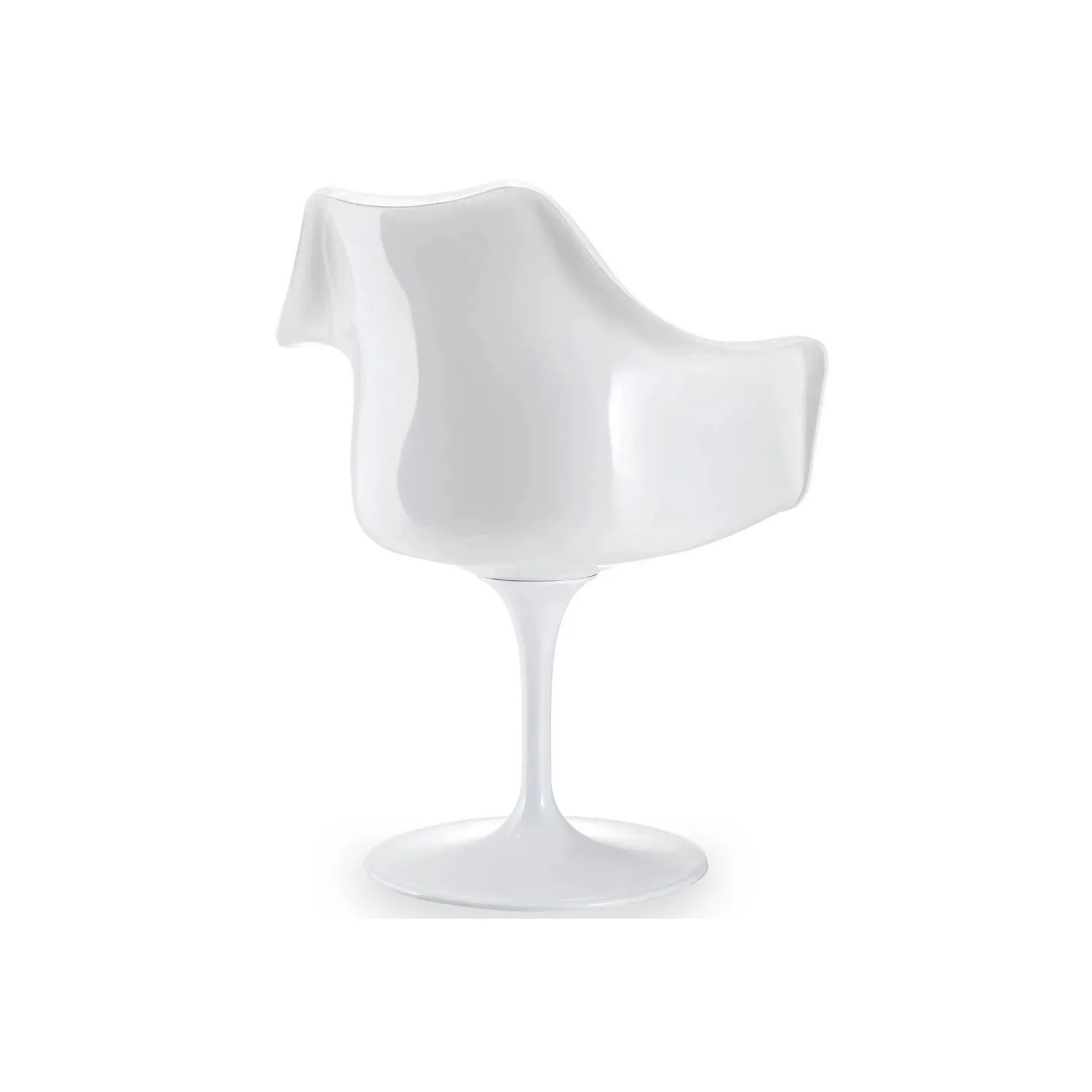 Réplica de la silla Tulip con brazos y cojín