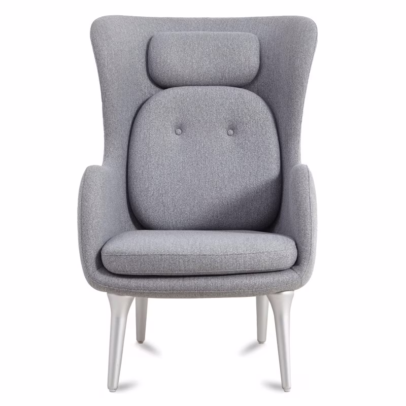 Replica Ro Back Armchair in Cashmere by designer Jaime Hayón
