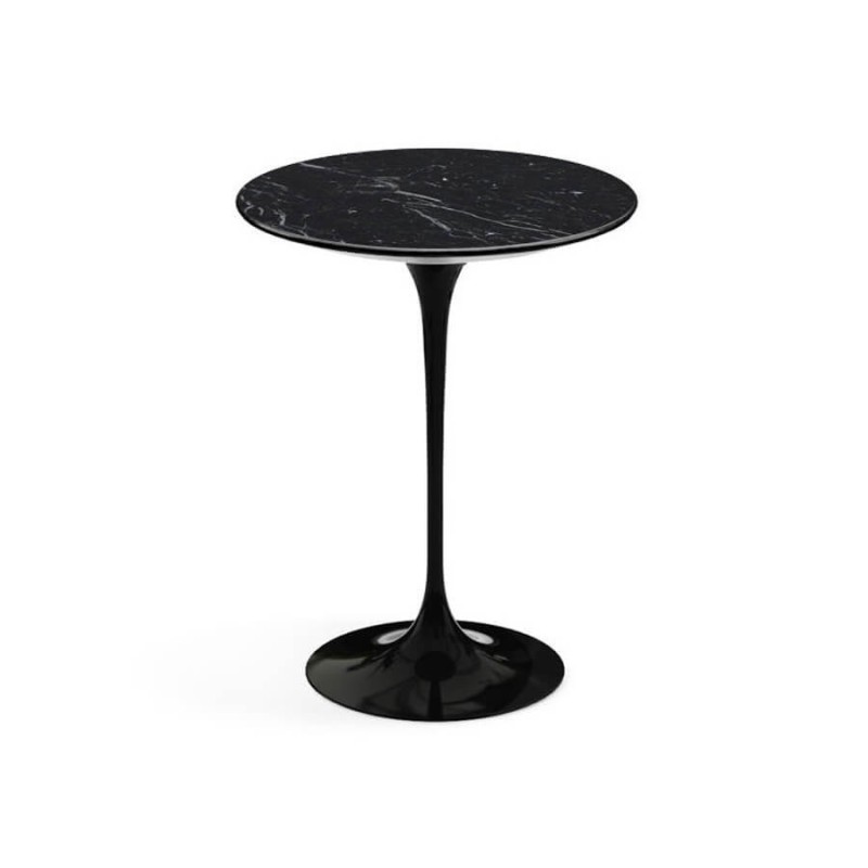 Tulip Bijzettafel replica in marquina marmer