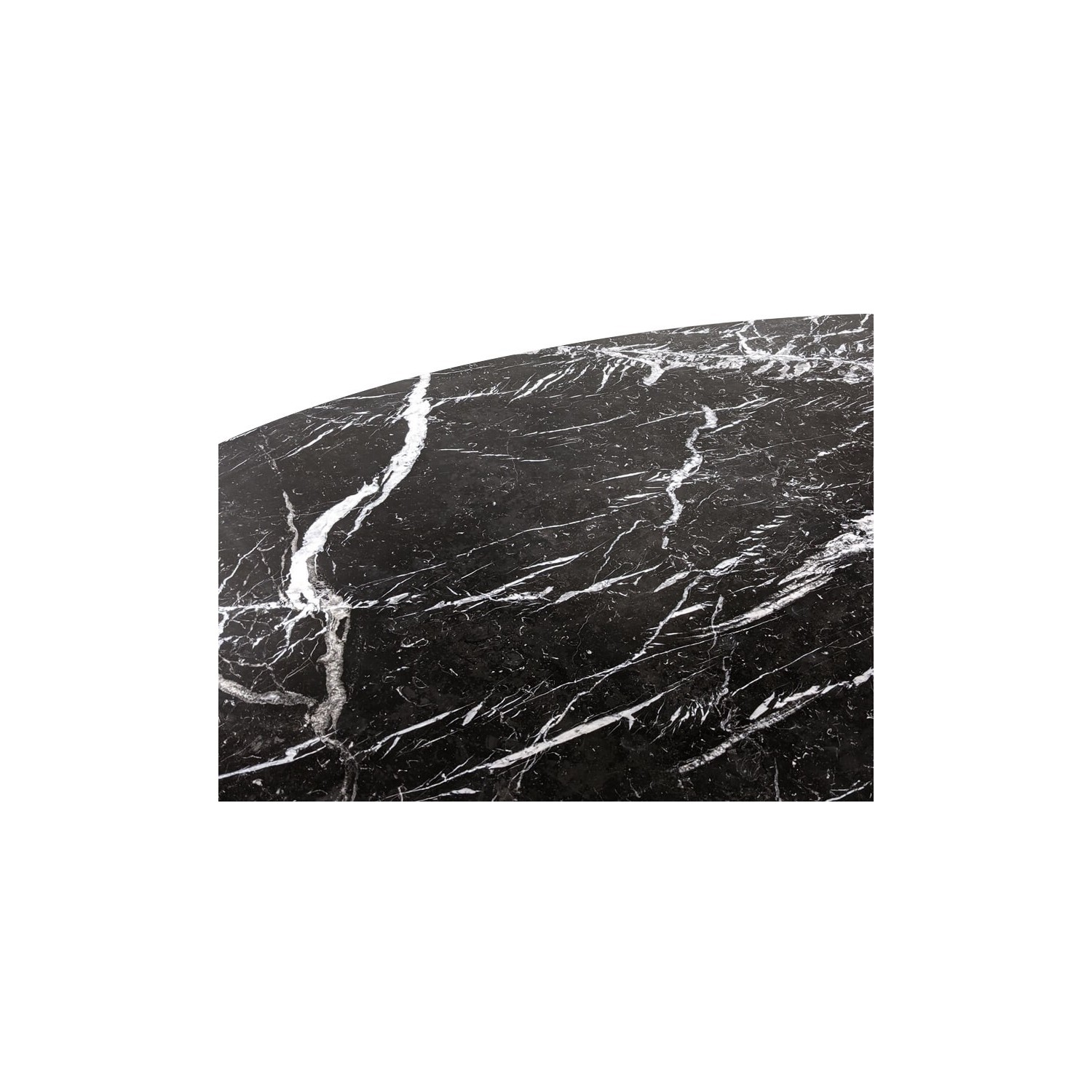 Tulip Side table replica in marquina marble
