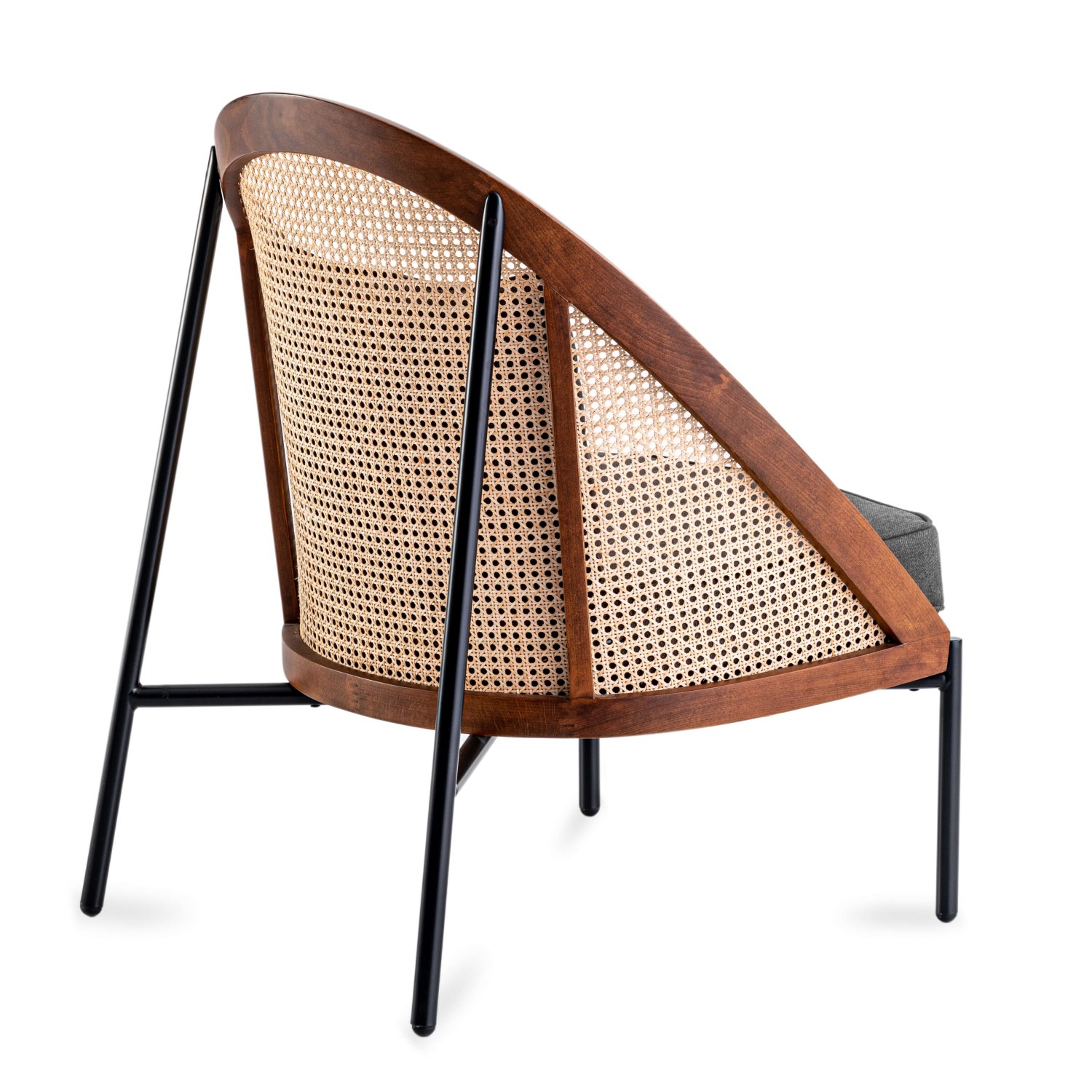 Chaise Robin en rotin naturel et coussin élégant en coton scandinave
