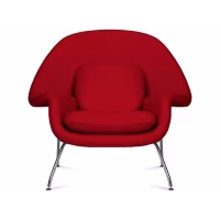 Replica of the Womb Chair by designer Eero Saarinen