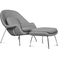 Replica della Womb Chair del designer Eero Saarinen