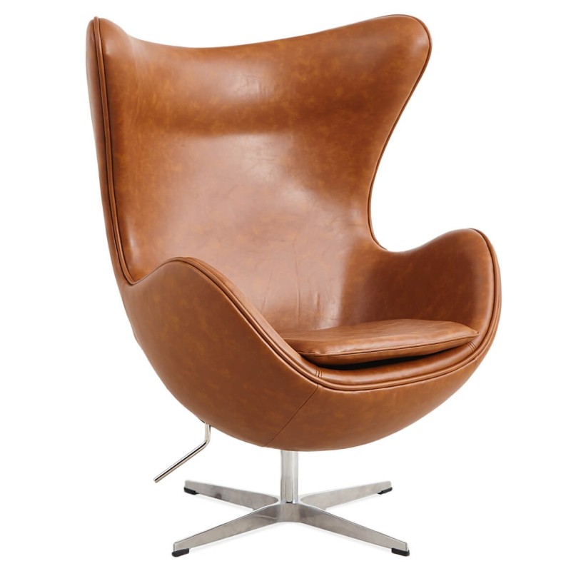 Replika Egg Chair židle z vintage zoufalé koženky