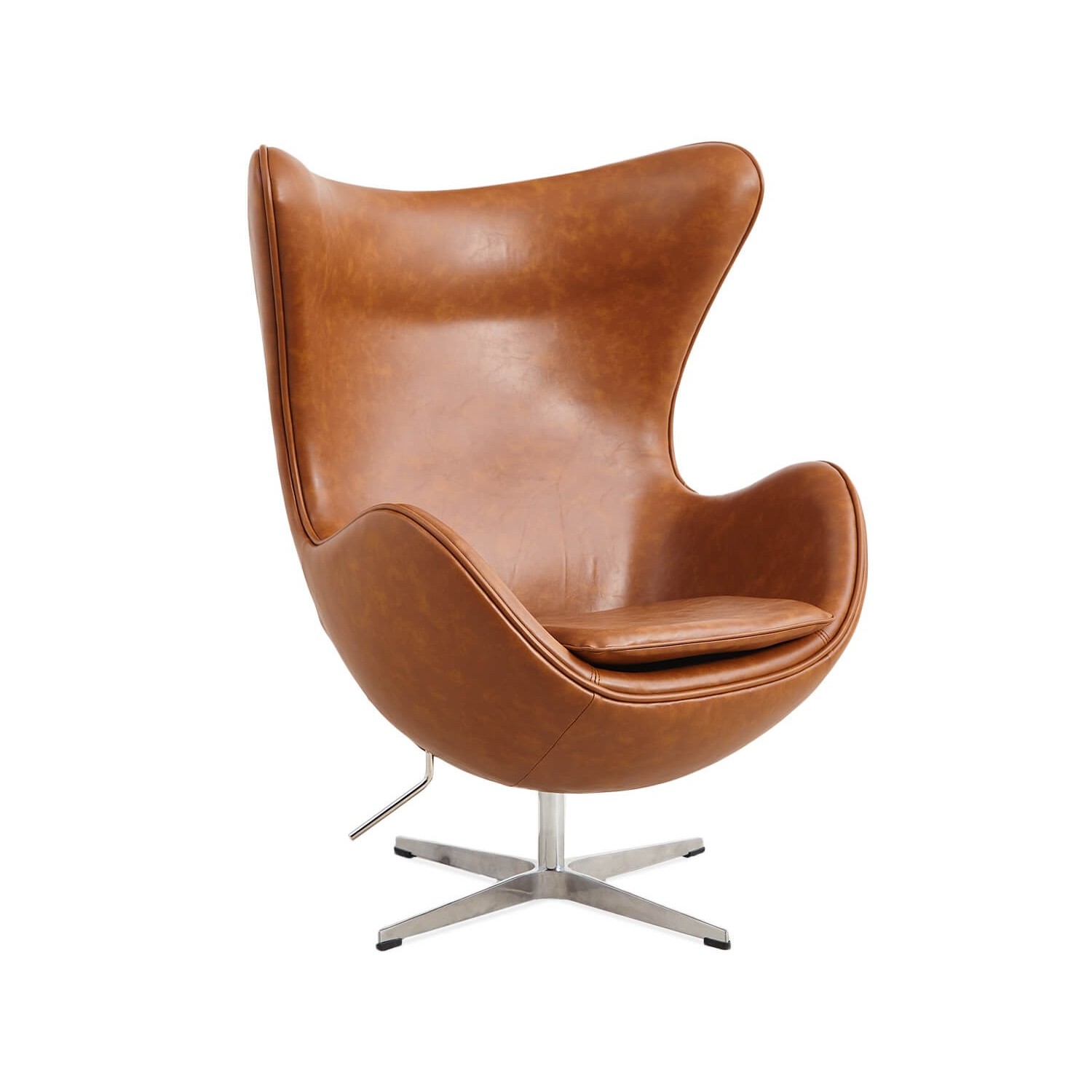 Replica Egg Chair aus Kunstleder im Vintage-Look