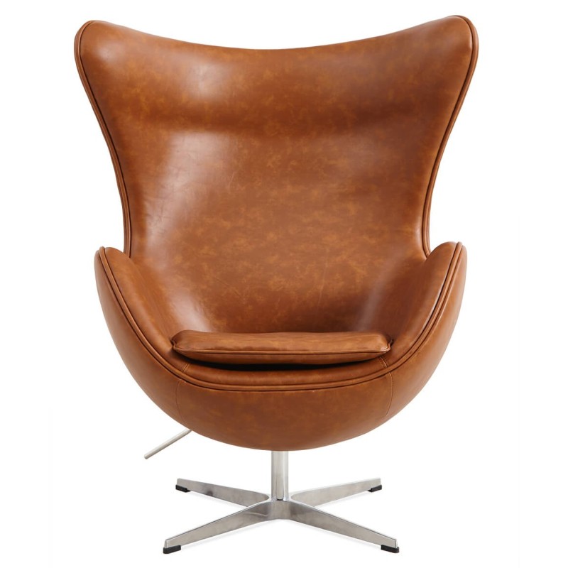 Replika Egg Chair židle z vintage zoufalé koženky