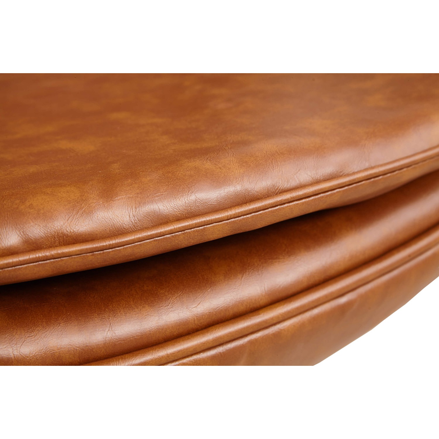 Replika fotela Egg Chair w stylu vintage z postarzanej skóry ekologicznej