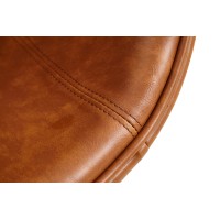 Replica Egg Chair em couro vintage envelhecido