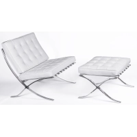 furmod Silla Barcelona Chair HQ con Ottoman