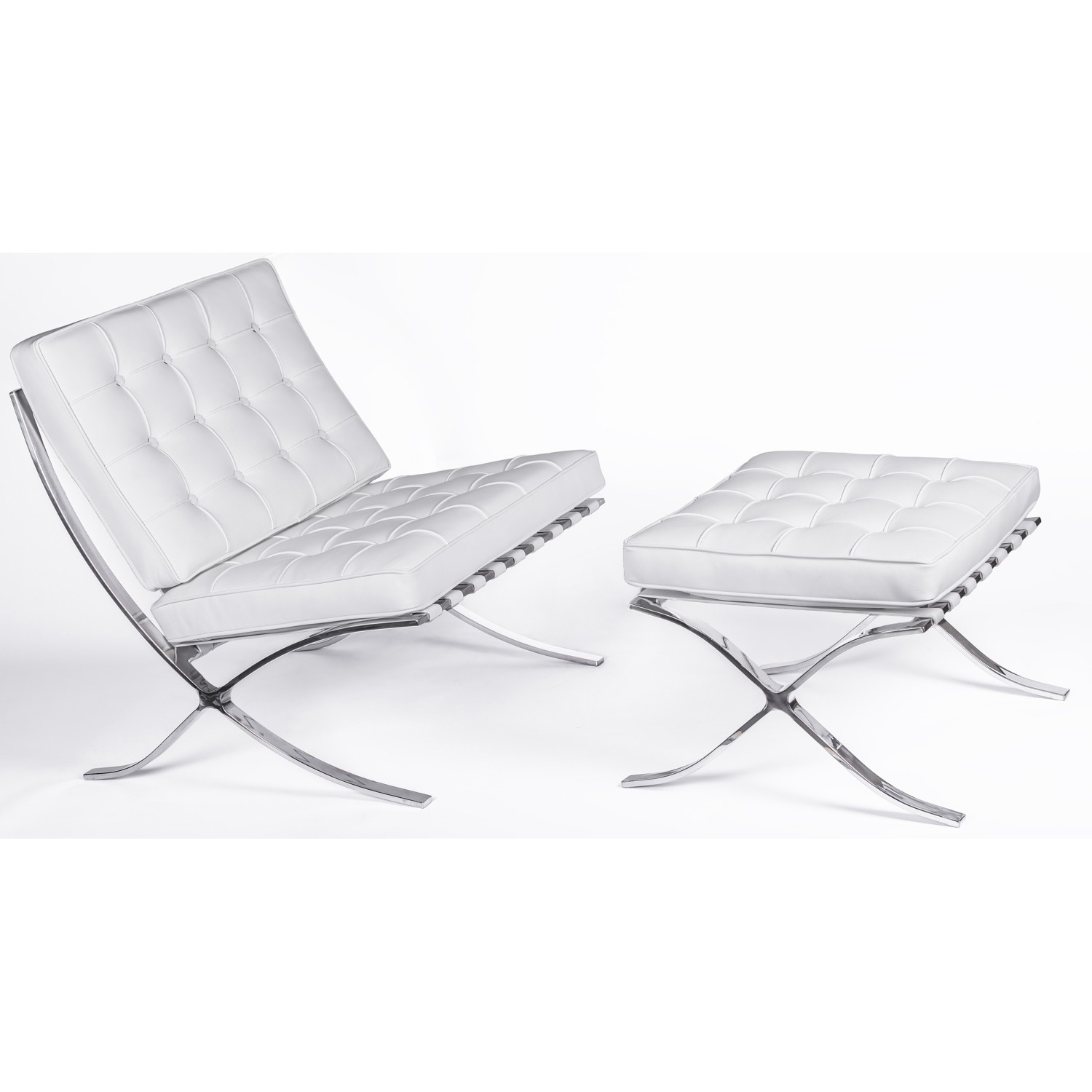 Furmod Barcelona Chair HQ s Ottomanem