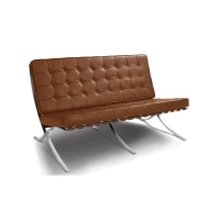 chaise furmod Barcelona Demi-cuir 2 places