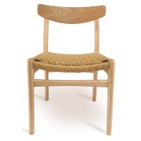 Nordic chair replica CH 23 handmade in ash wood