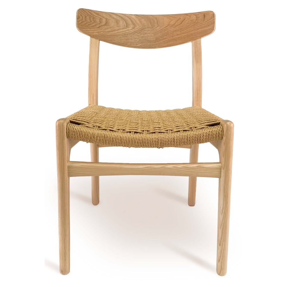 Nordic chair replica CH 23 handmade in ash wood