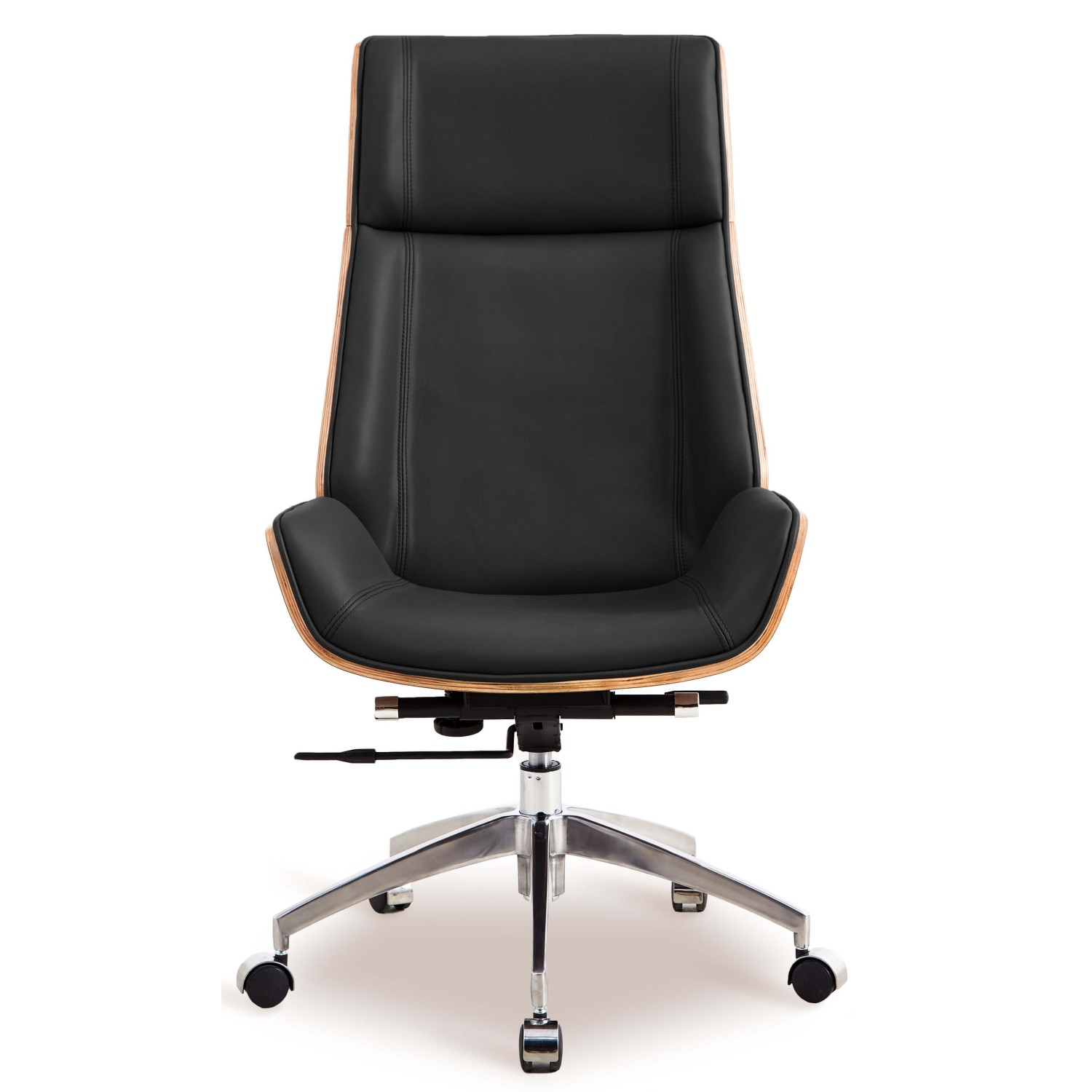 Silla oficina Nordic Highback en Piel Italiana