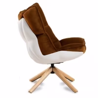 Réplica da poltrona Design Poltrona Husk com apoio para os pés da magnífica designer Patricia Urquiola
