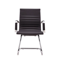 Sedia da ufficio Alu Lowback Fixed Edition in similpelle