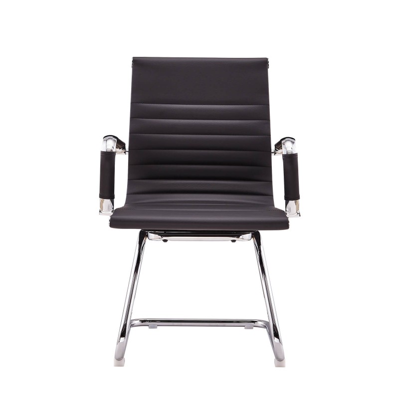 Sedia da ufficio Alu Lowback Fixed Edition in similpelle