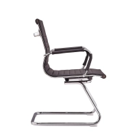 Bürostuhl Alu Lowback Fixed Edition in Kunstleder