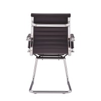 Cadeira de escritório Alu Lowback Fixed Edition em couro sintético