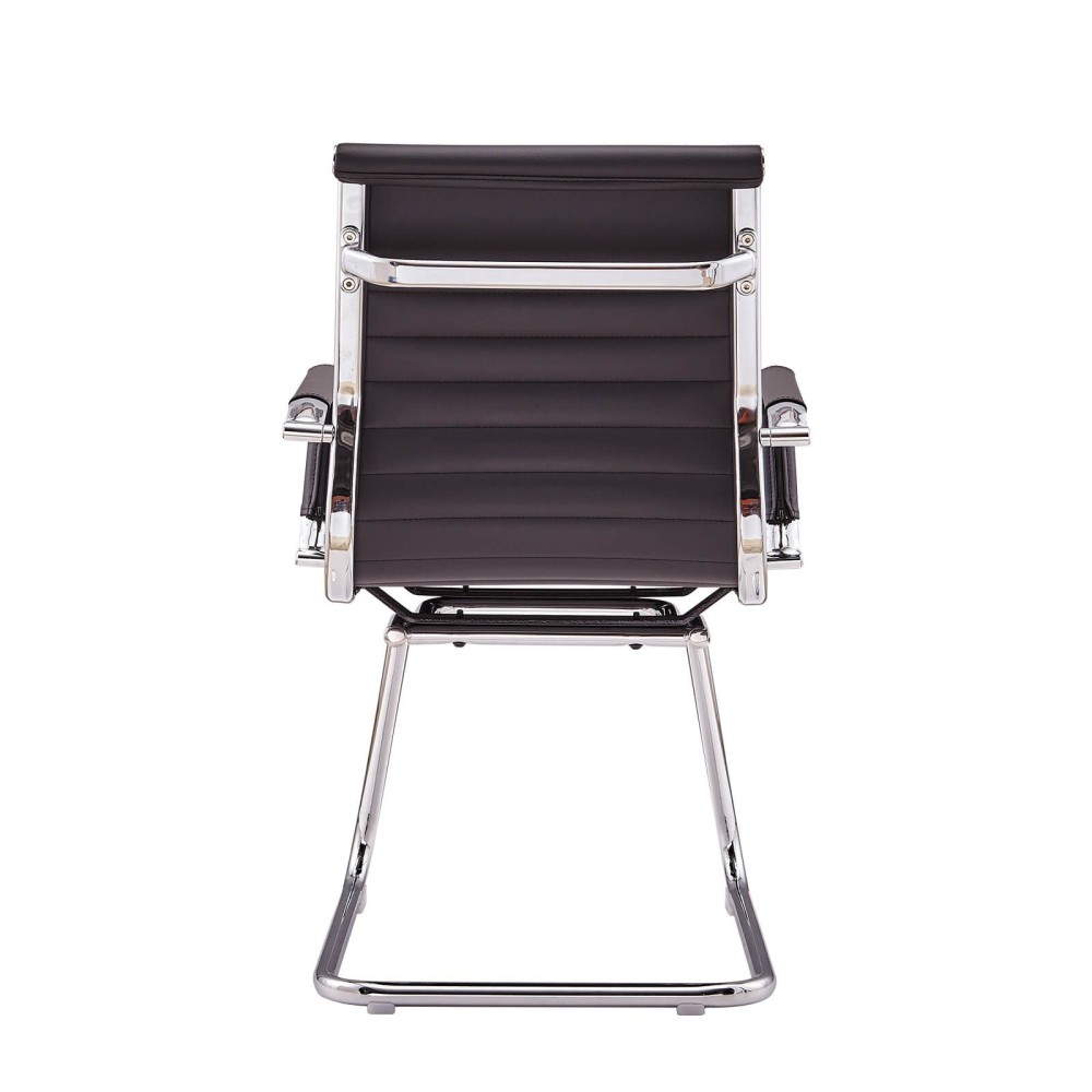 Cadeira de escritório Alu Lowback Fixed Edition em couro sintético