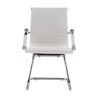 Sedia da ufficio Alu Lowback Fixed Edition in similpelle