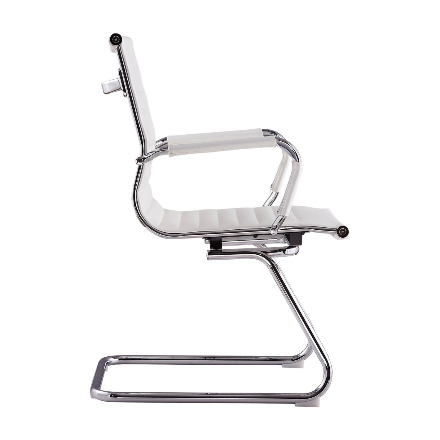 Sedia da ufficio Alu Lowback Fixed Edition in similpelle