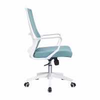 Cadeira de escritório de encosto baixo em malha ergonômica em malha de fibra