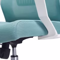 Cadeira de escritório de encosto baixo em malha ergonômica em malha de fibra