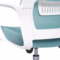 Cadeira de escritório de encosto baixo em malha ergonômica em malha de fibra