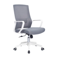 Chaise de bureau à dossier bas Mesh Ergo en maille de fibres